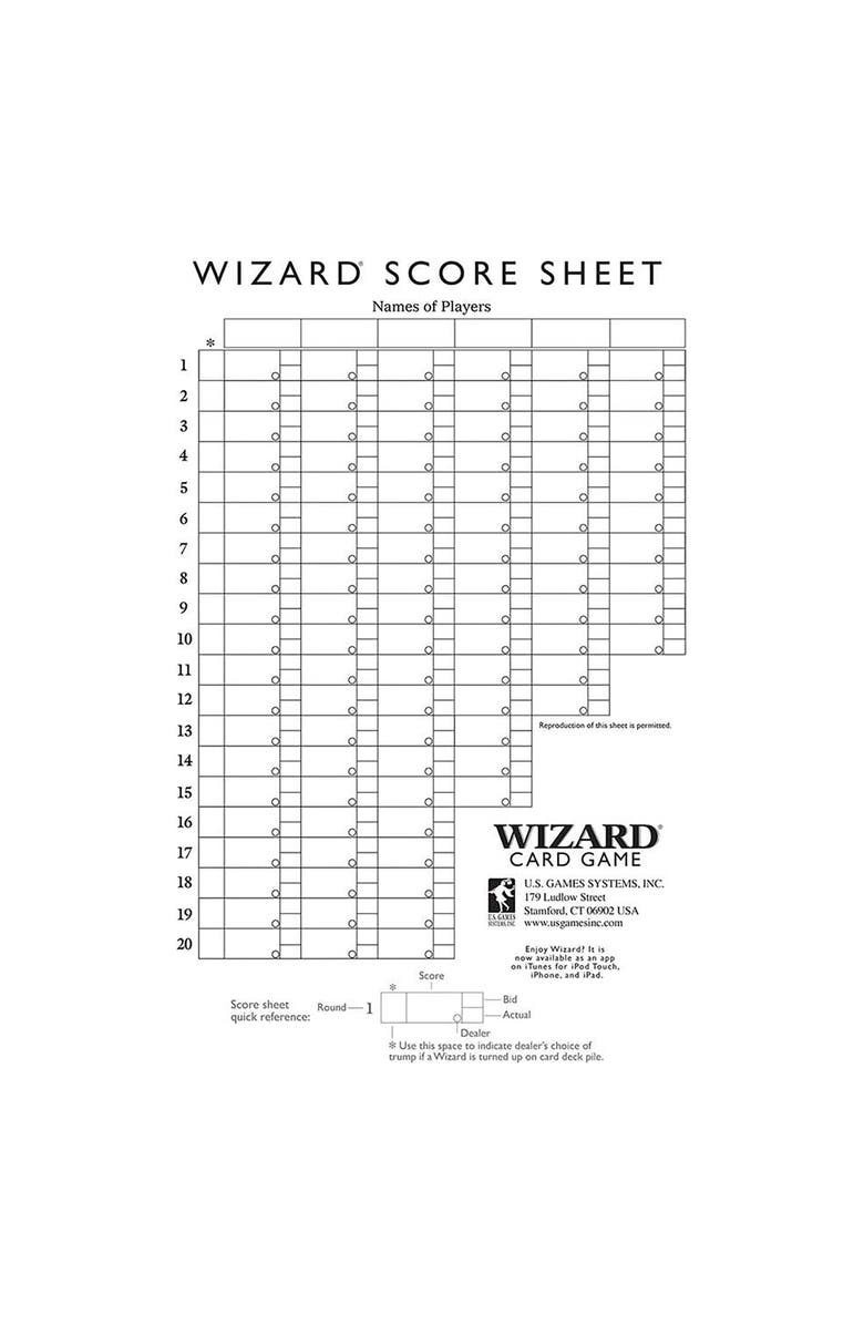 U.S. Games Systems, Inc. Wizard The Ultimate Game of Trump Card Game, Alternate, color, Multicolored