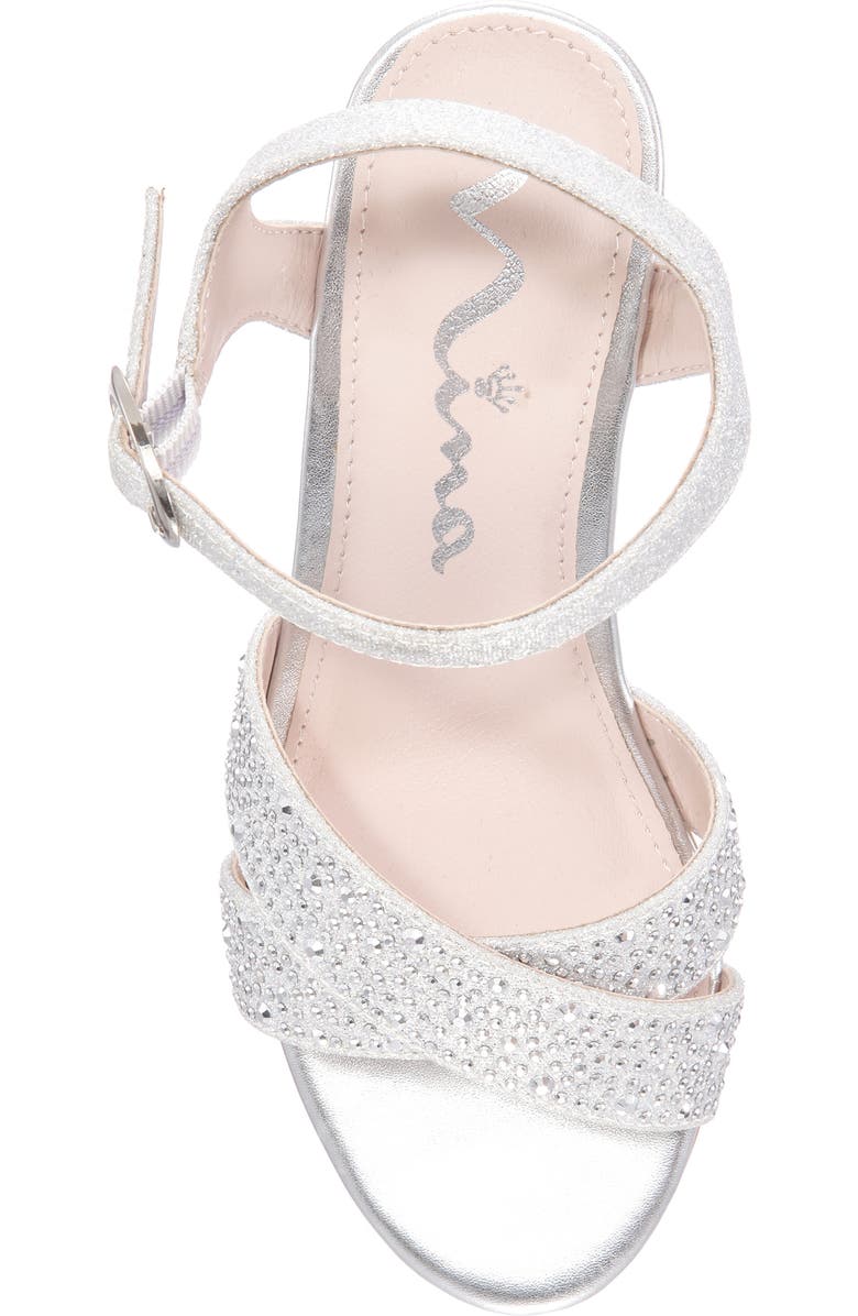 Nina Skarlet Glitter Wedge Sandal, Alternate, color,