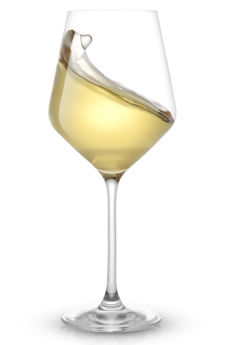 JoyJolt Layla Crystal White Wine Glasses - Set of 8, Alternate, color, Clear