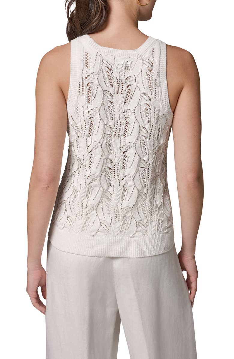 Donna Karan New York Open Stitch Sweater Vest, Alternate, color,