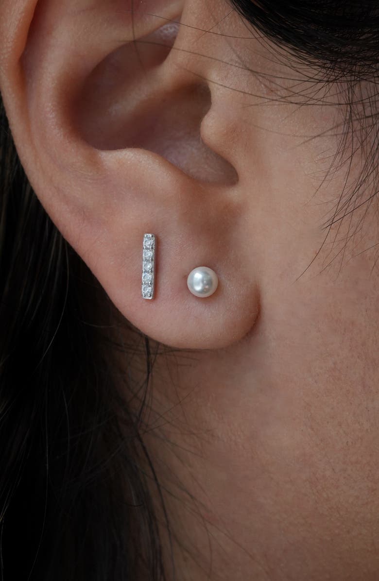 Argento Vivo Sterling Silver Set of 3 Stud Earrings, Alternate, color, Silver