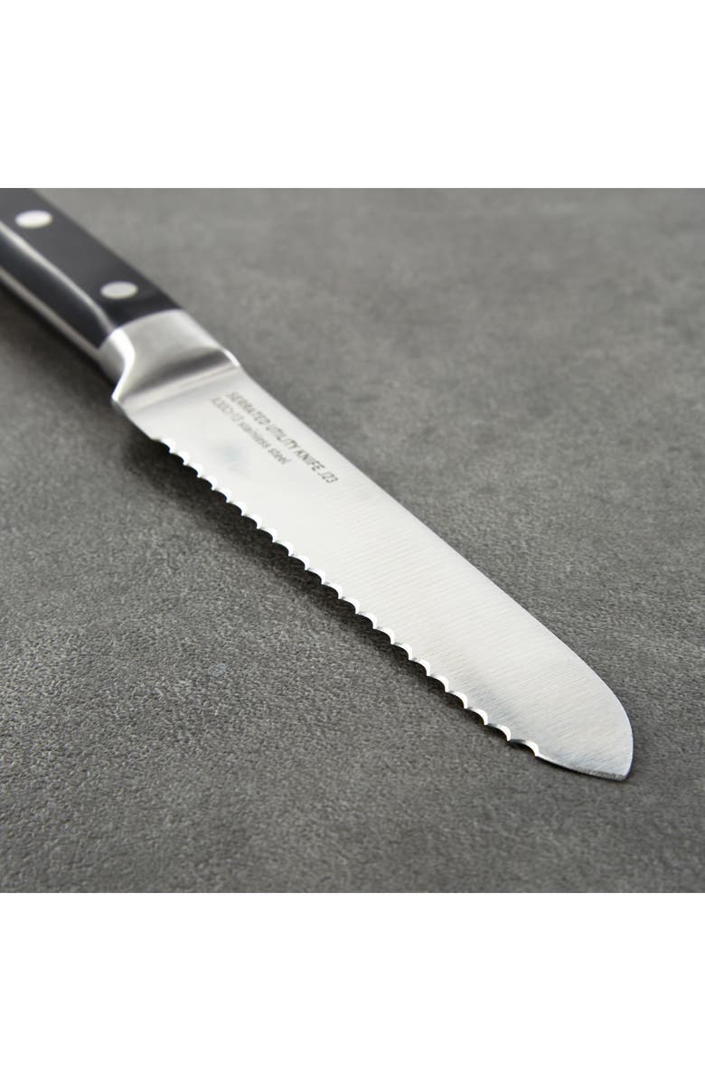 BergHOFF Dina Gene 5" Serrated Knife, Alternate, color, Black