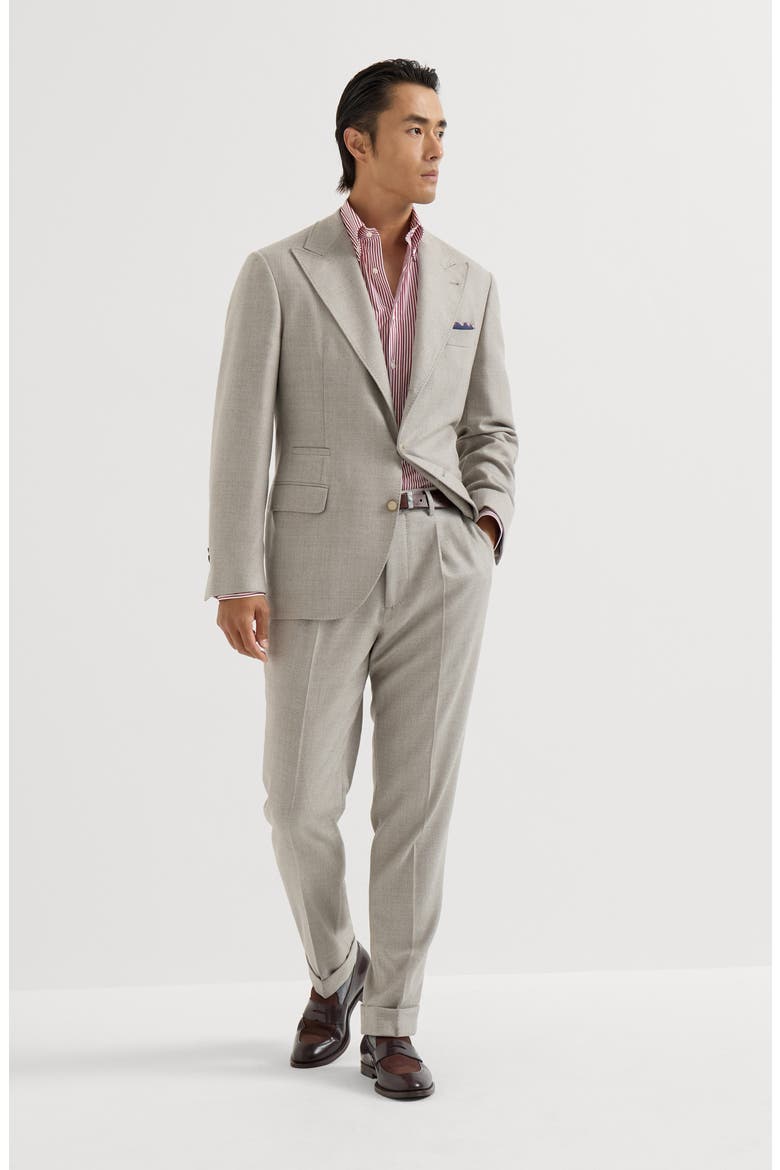 Striped poplin shirt with button-down collar, Alternate, color, Amaranth