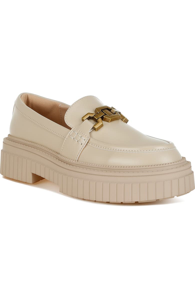 LONDON RAG Grosbeak Chunky Sole Loafer, Main, color, Beige