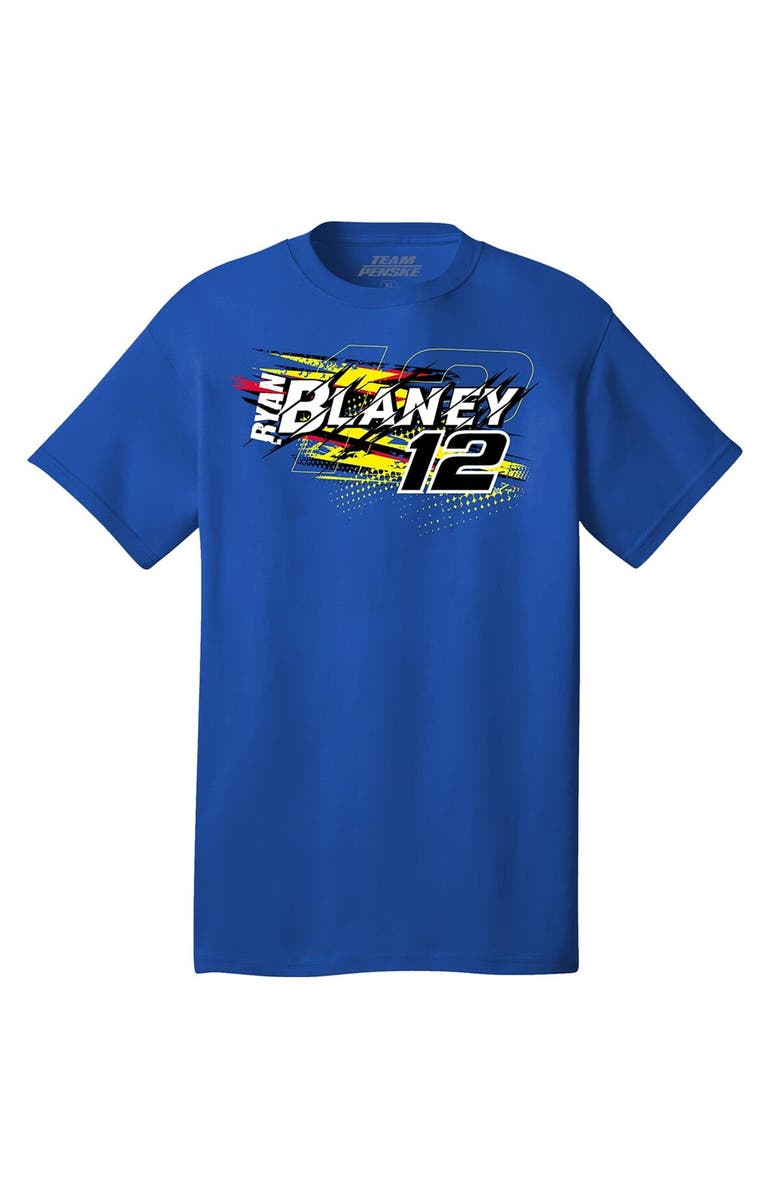 TEAM PENSKE Men's Team Penske Royal Ryan Blaney Menards Cardell #12 Car T-Shirt, Alternate, color, Royal