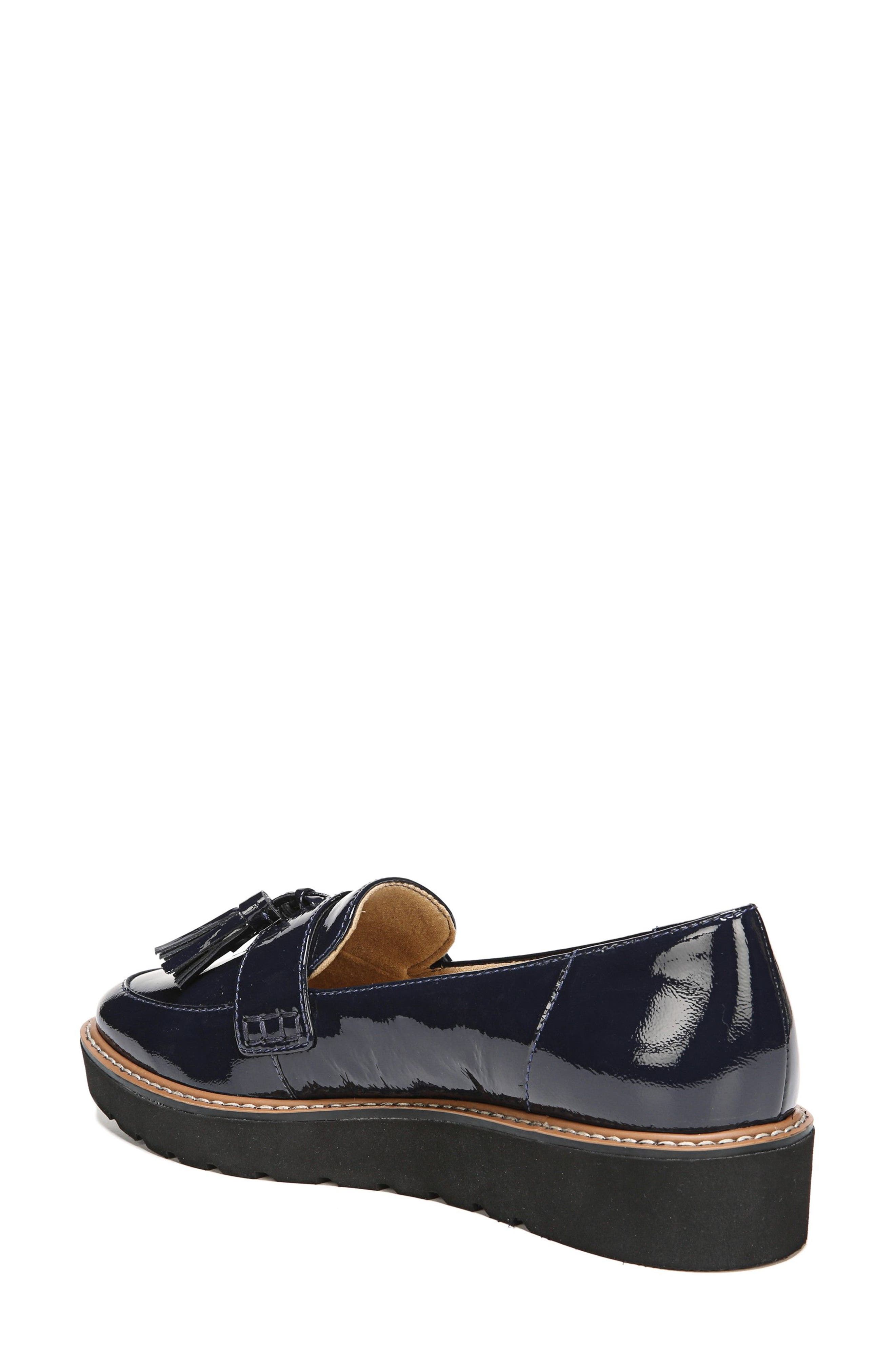 August Loafer, Alternate, color, NAVY PATENT LEATHER