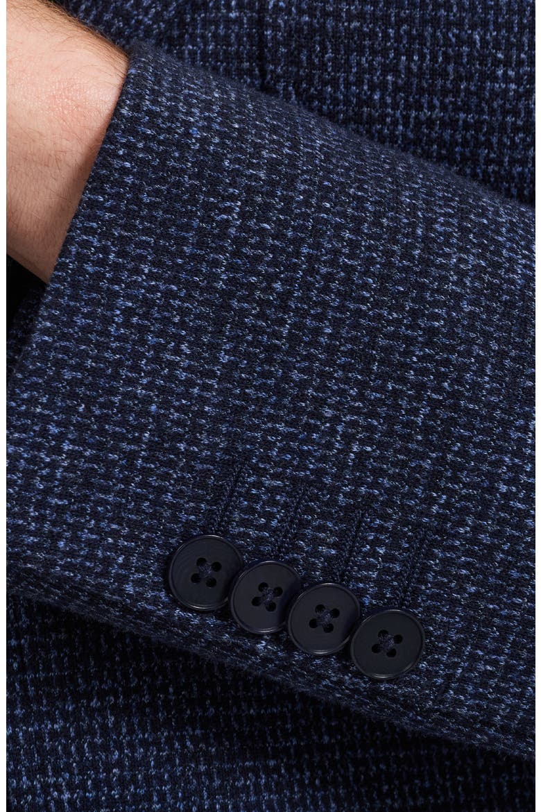 Cotton and Wool Blazer, Alternate, color, NAVY