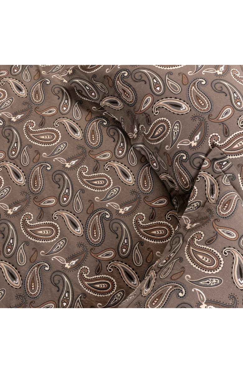 Superior Cotton Flannel Paisley Duvet Set, Alternate, color, Grey