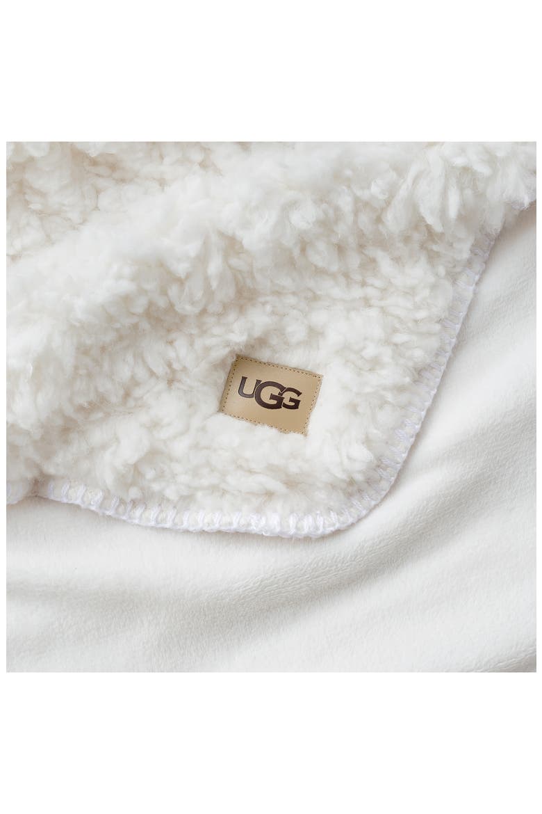 Shira Fleece Throw Blanket, Alternate, color, SNOW