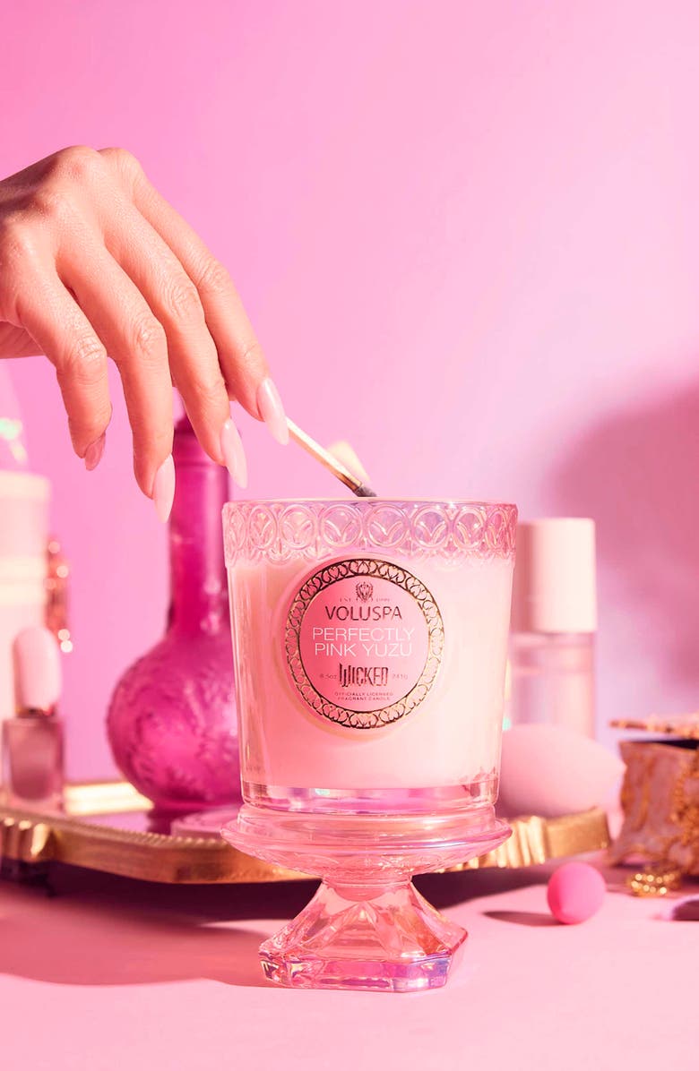 Voluspa Wicked Perfectly Pink Yuzu Boxed Candle, Alternate, color, 