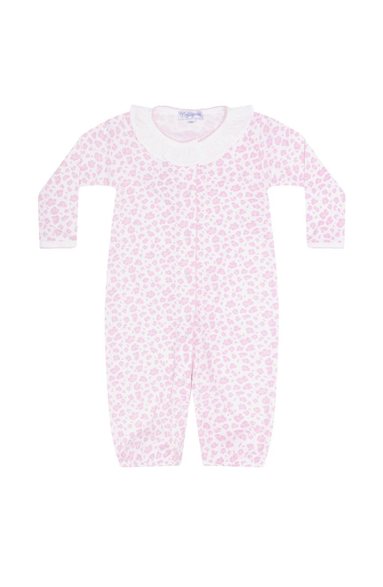 Nellapima Pink Cheetah Print Converter Gown - Baby, Alternate, color, Pink