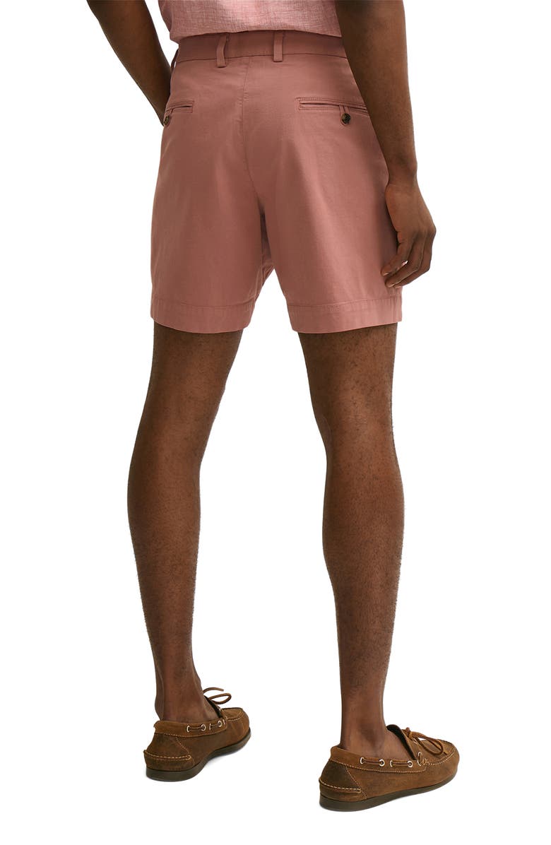 Brooks Brothers Friday Flat Front Chino Shorts, Alternate, color, Canyon Rose