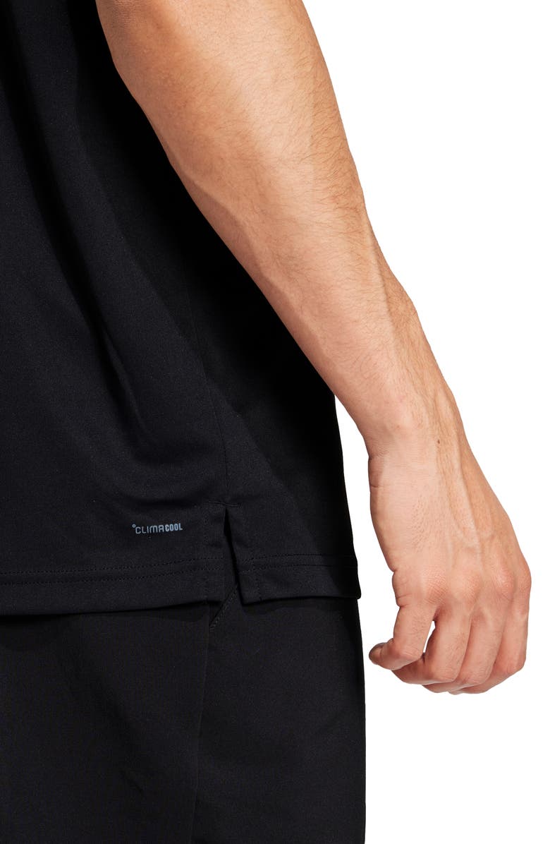 adidas Club 3-Stripes Performance Polo, Alternate, color, Black