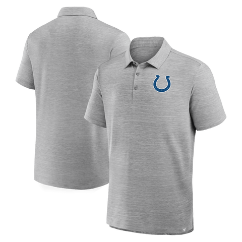 Men's Fanatics Heather Gray Indianapolis Colts Clutch Polo