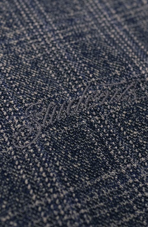 Students Fisher Wool Blend Flannel Zip-up Shirt In Blue