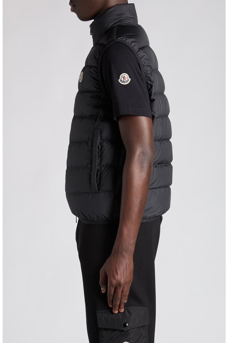 Contrin Down Puffer Vest, Alternate, color, BLACK