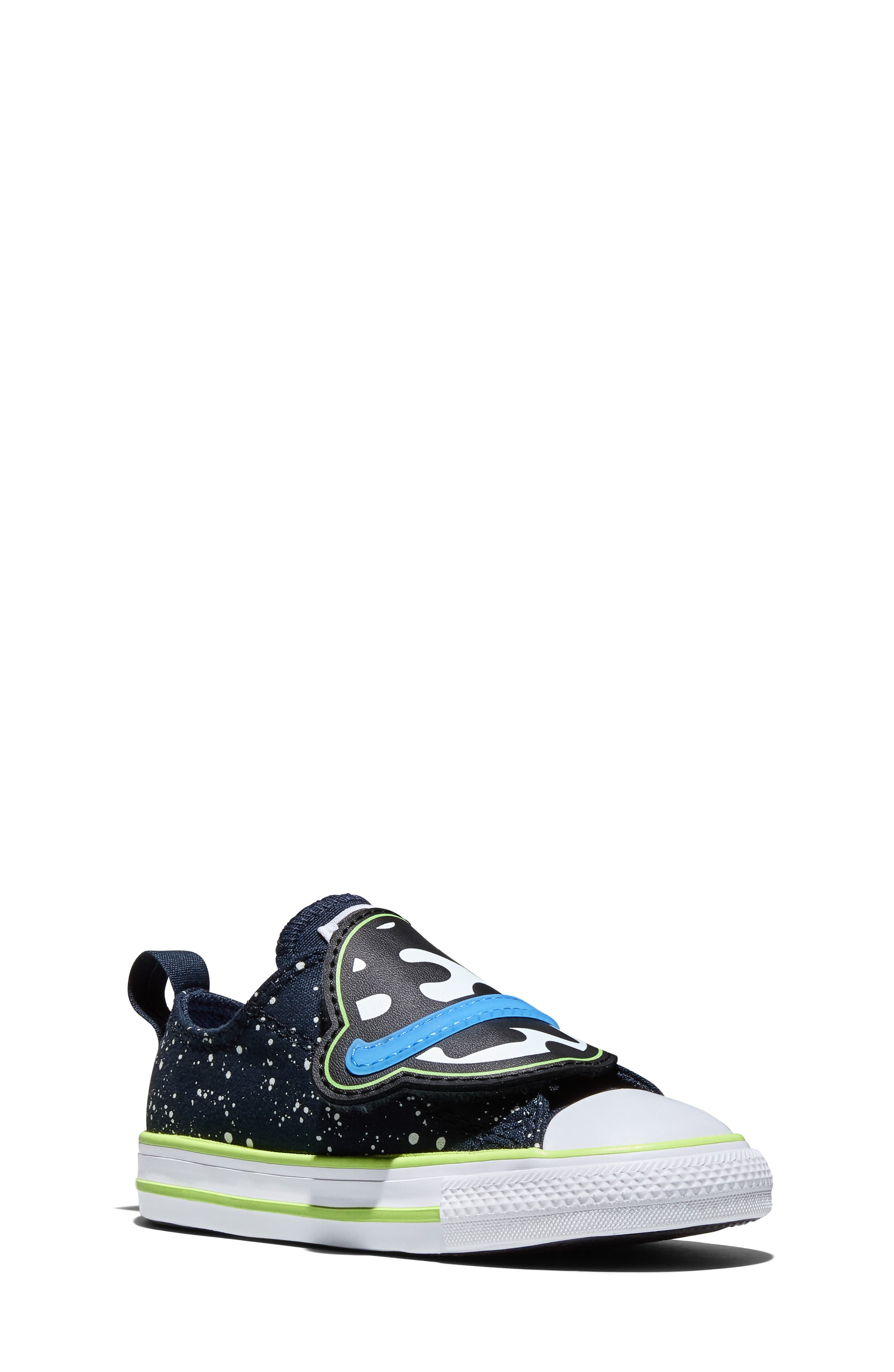 Kids' Chuck Taylor All Star One Strap Planet Sneaker, Main, color, OBSIDIAN/ NEON MANTIS/ WHITE