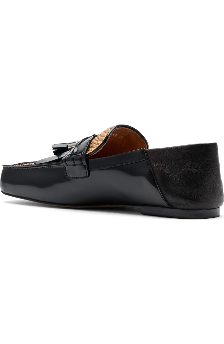 MARC NOLAN Simone Patent Leather Tassel Loafers, Alternate, color, Black/Tan