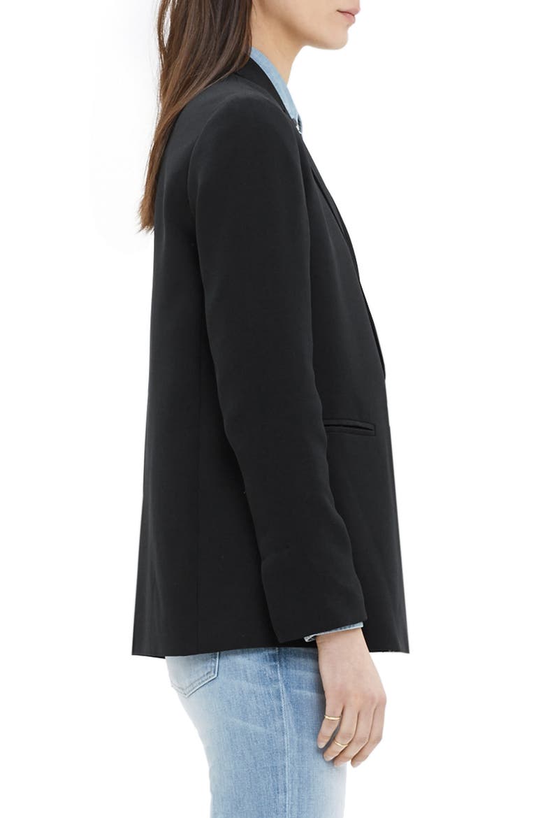 Drapey Blazer, Alternate, color, TRUE BLACK