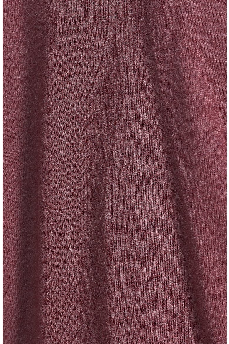 'When in Doubt, Vacation' Raglan Sleeve Sweatshirt, Alternate, color, OXBLOOD