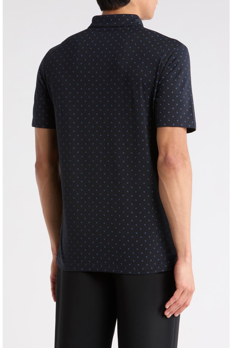 Cape Verde Knit Polo, Alternate, color, BLACK