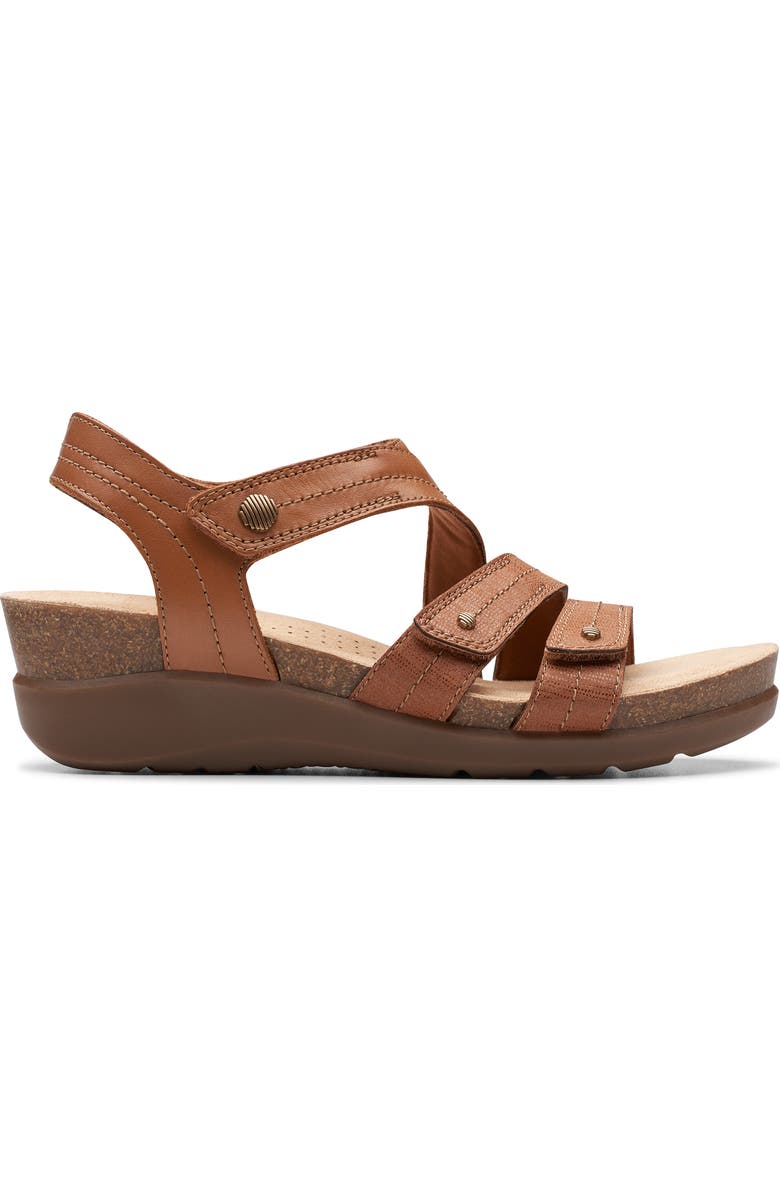 Clarks<sup>®</sup> Calenne Clara Wedge Sandal, Alternate, color,