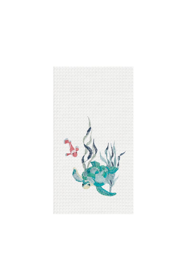 Sea Turtle Sound Cotton Kitchen, Main, color, Green