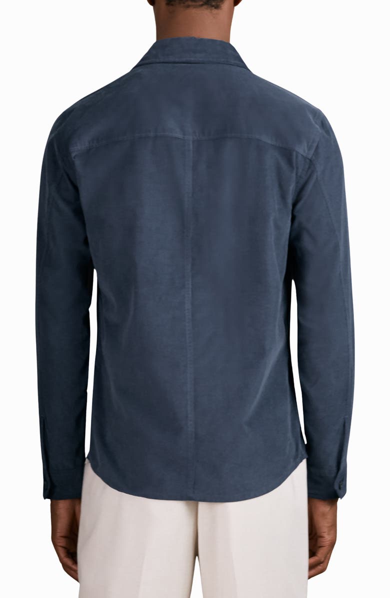 Reiss Corduroy Overshirt, Alternate, color, Airforce Blue