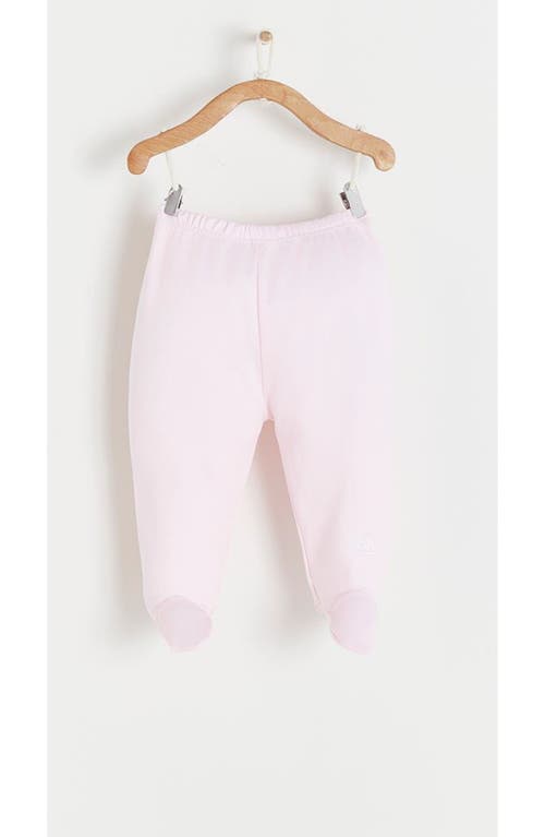 Shop Babycottons Logo Kimono & Pants Set In Pink