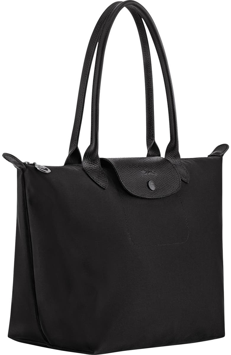 Longchamp Medium Le Pliage One Nylon Shoulder Tote, Alternate, color, Black
