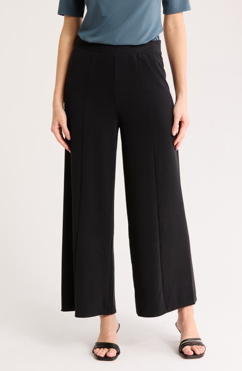 Modal Blend Pull-On Wide Leg Pants