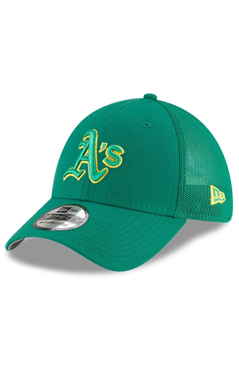 New Era Men's New Era Green Athletics 2023 Batting Practice 39THIRTY Flex Hat, Main, color, Green