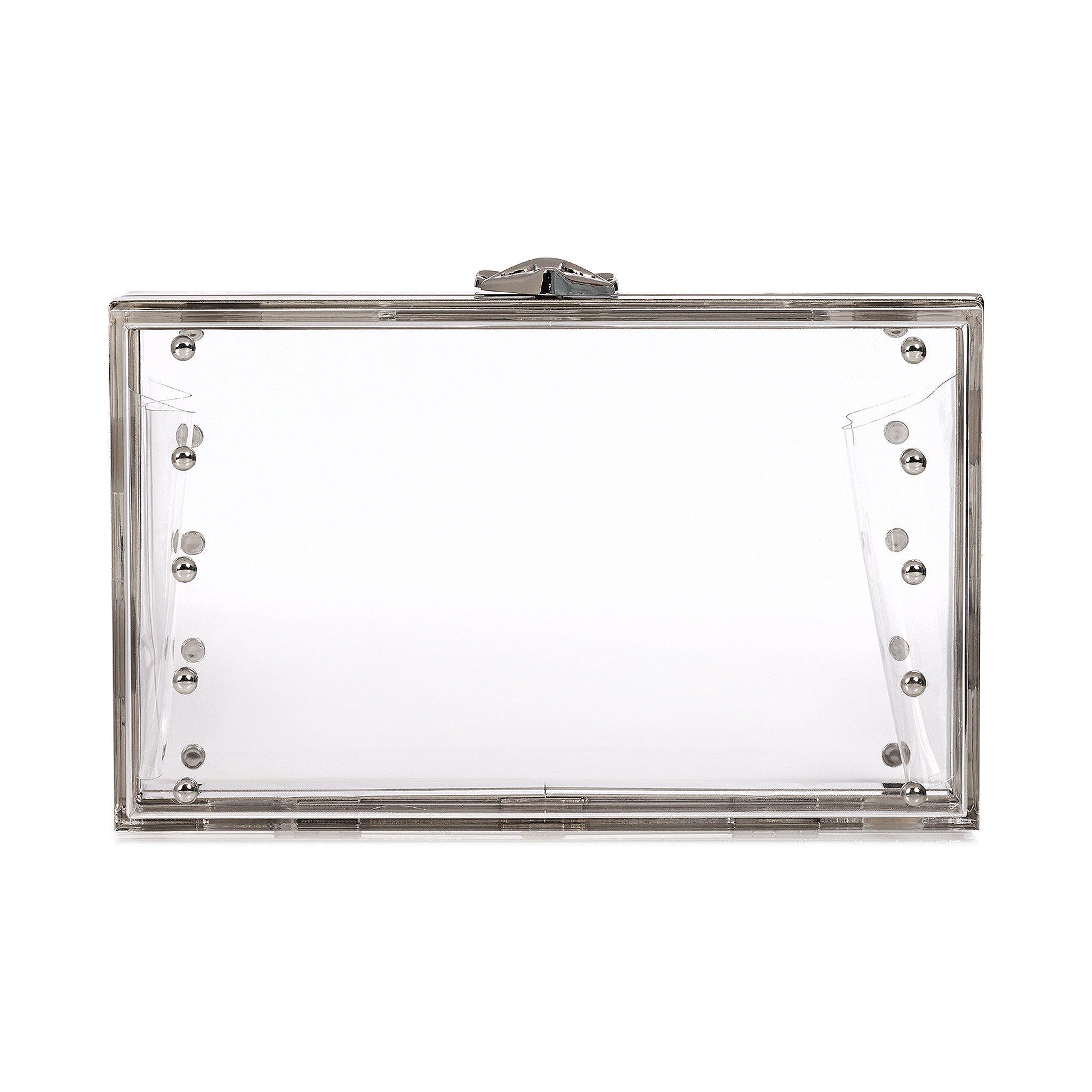 DESERI Halo Crossbody Clutch, Alternate, color, Silver