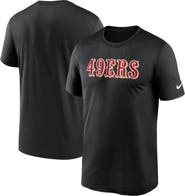 Nike Men's Nike Black San Francisco 49ers Primetime Legend Wordmark Performance T-Shirt