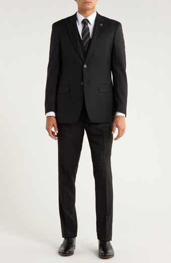 ZEGARIE Black Mélange 3-Piece Suit