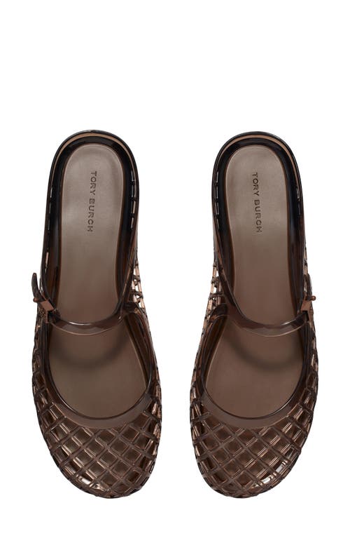 Tory Burch Mellow Mary Jane Jelly Mule In Brown