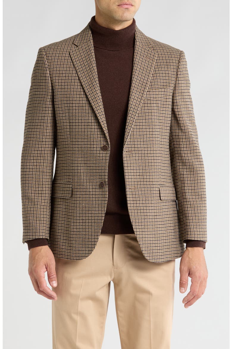 Branford Herringbone Sport Coat, Main, color, BROWN HERRINGBONE
