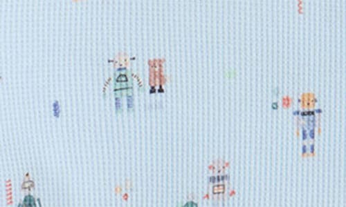 Magnetic Me Robot Waffle Knit Magnetic Shirt & Pants Set In Blue