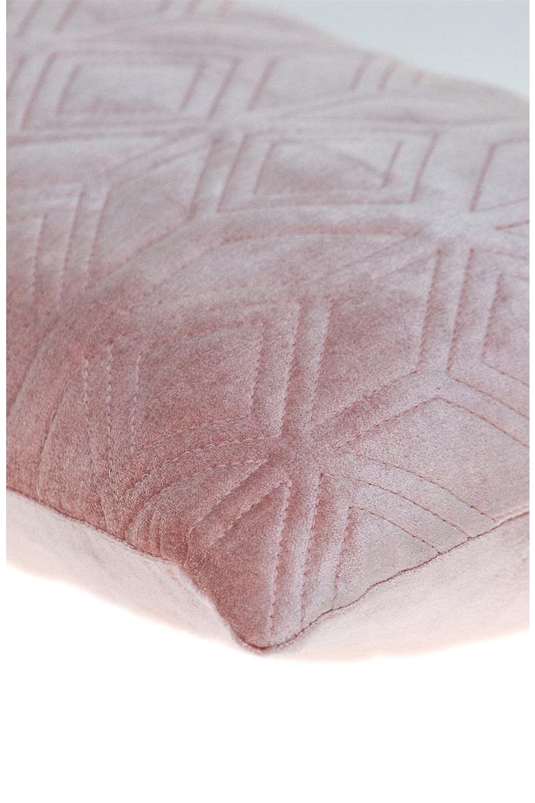 Tufted Velvet Oblong Throw Pillow, Alternate, color, PINK