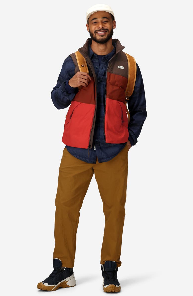 Marmot Ares Packable Recycled Nylon 700 Fill Power Down Puffer Vest, Alternate, color, Hickory Nut/ Pecan