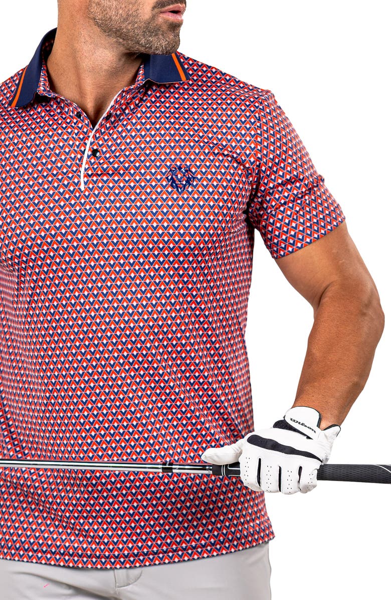 Maceoo Martyr0001 Print Golf Polo, Alternate, color, 