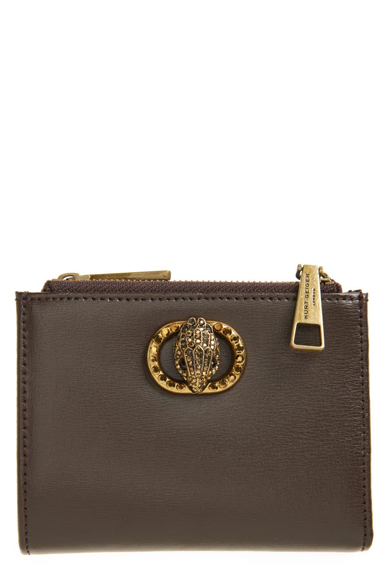 Chelsea Leather Bifold Wallet, Main, color, DARK BROWN