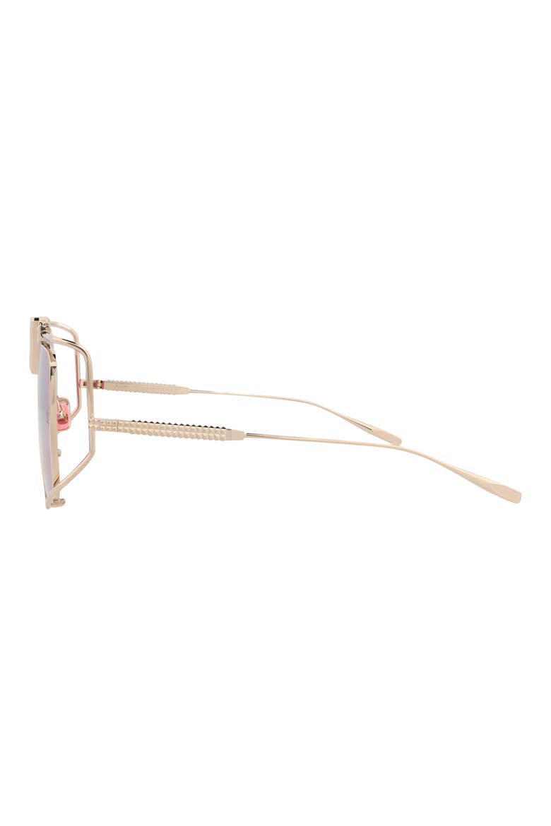 59mm Square Sunglasses, Alternate, color, GOLD GOLD PINK