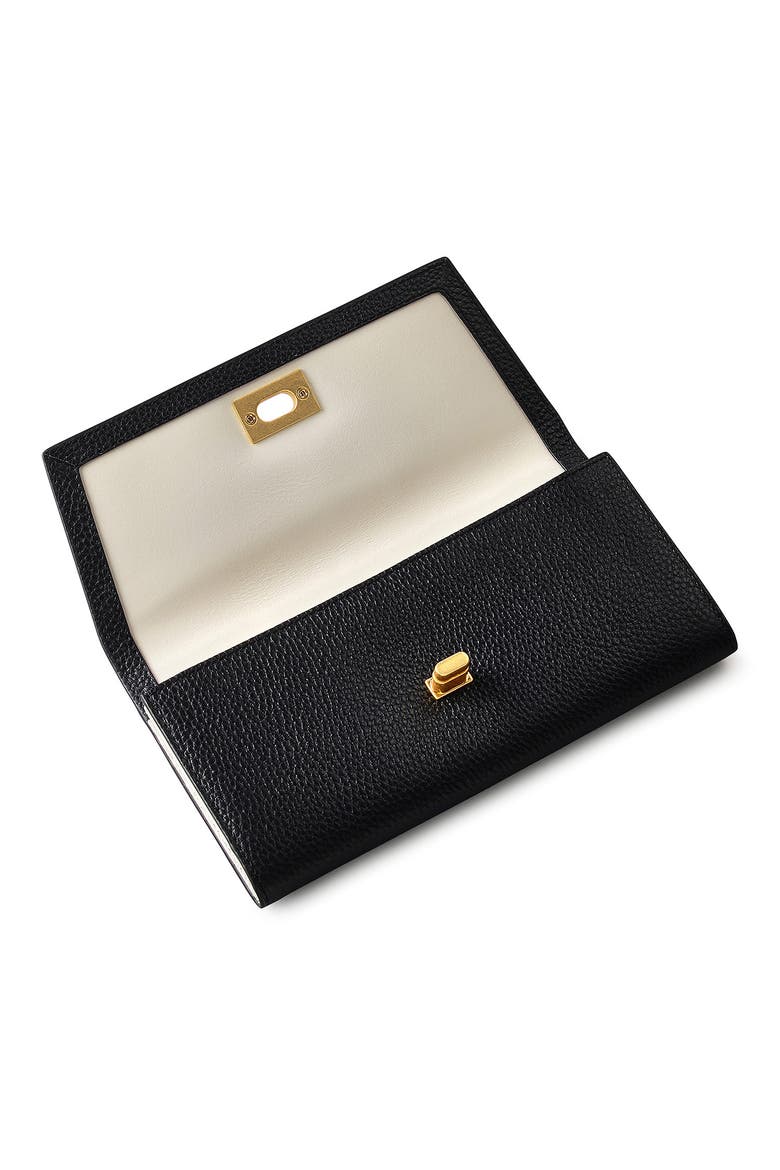 Brooke Avenue Large Flapover Wallet, Alternate, color, BLACK