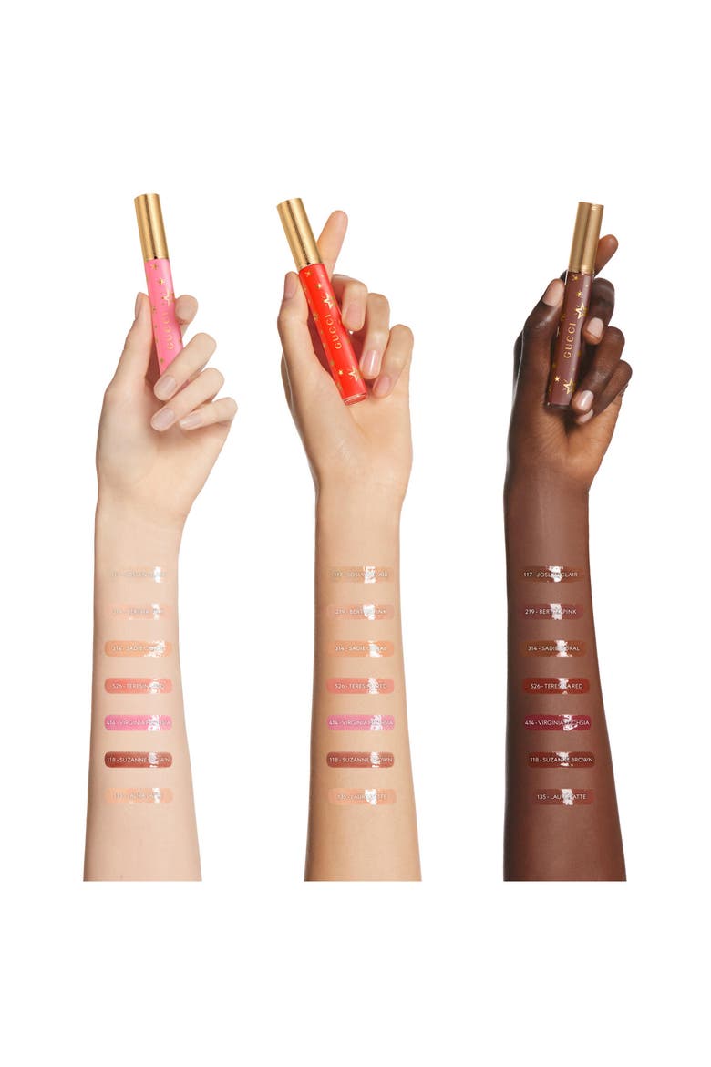 Limited Edition Hydrating Plumping Lip Gloss, Alternate, color, 135 LAURA LATTE