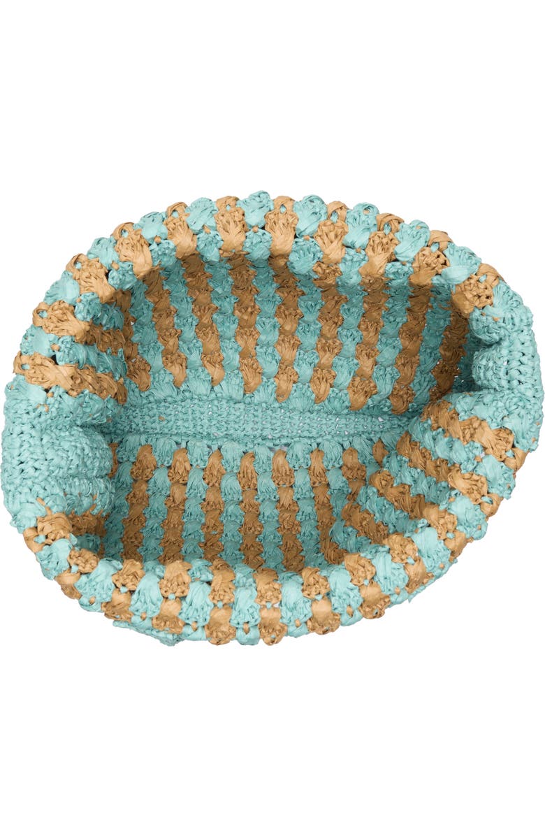 Collection XIIX Two-Tone Crochet Tote Bag, Alternate, color, Blue Multi