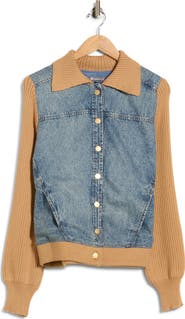 Democracy Mixed Media Denim Jacket