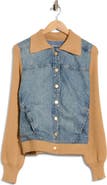 Democracy Mixed Media Denim Jacket