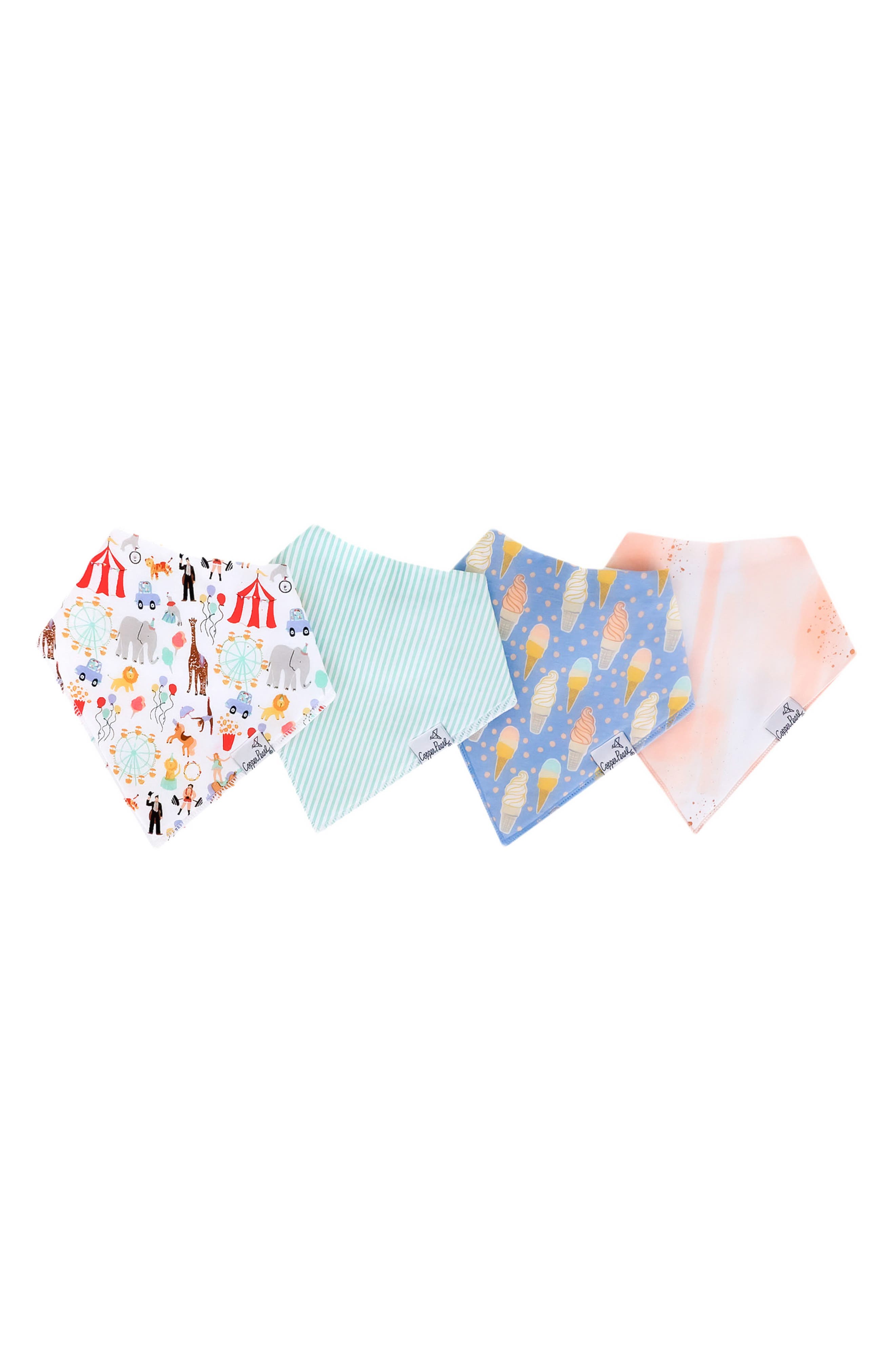 Copper Pearl 4-Pack Bandana Bibs