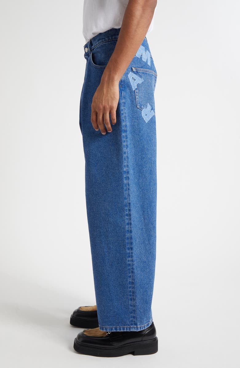 Marni Extrawide Leg Jeans, Alternate, color, Ocean